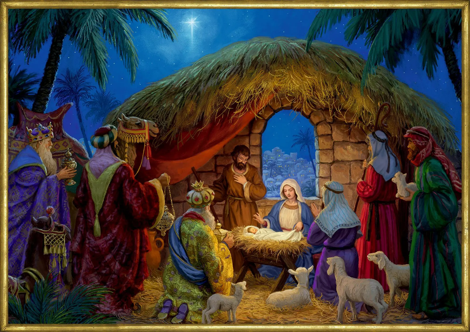 Cover: 4050003958835 | A3-Wand-Adventskalender - An der Weihnachtskrippe | Daniel Rodgers