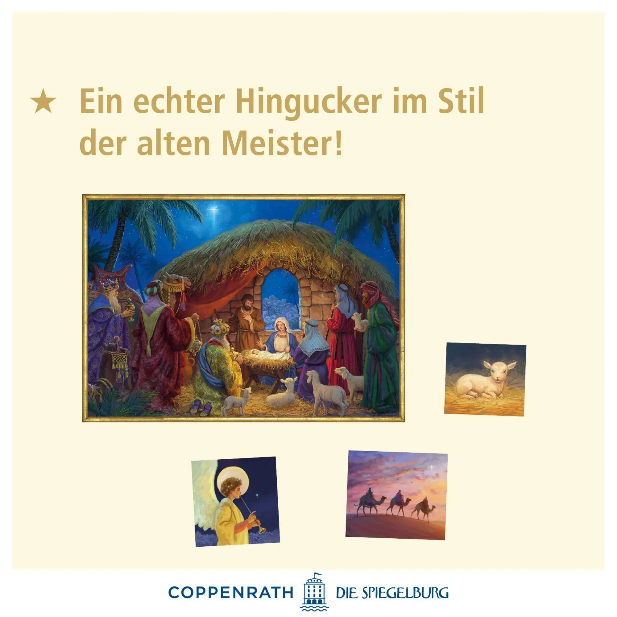 Bild: 4050003958835 | A3-Wand-Adventskalender - An der Weihnachtskrippe | Daniel Rodgers