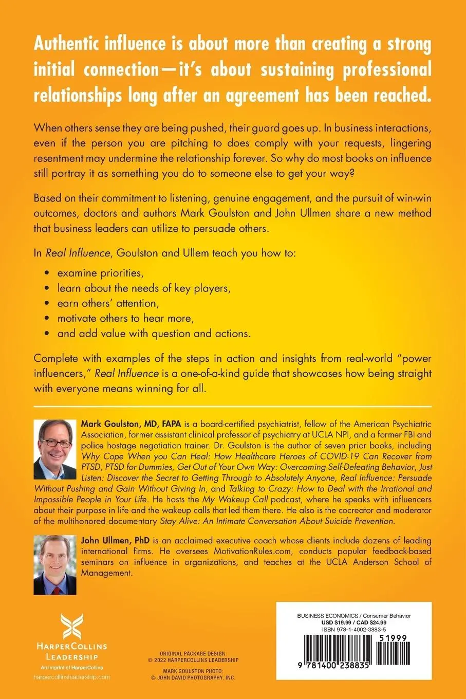 Rückseite: 9781400238835 | Real Influence | Persuade Without Pushing and Gain Without Giving In