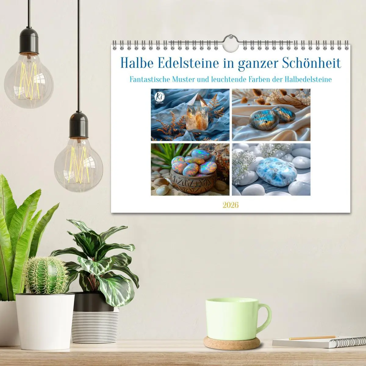 Bild: 9783457328835 | Halbe Edelsteine in ganzer Schönheit (Wandkalender 2026 DIN A4...