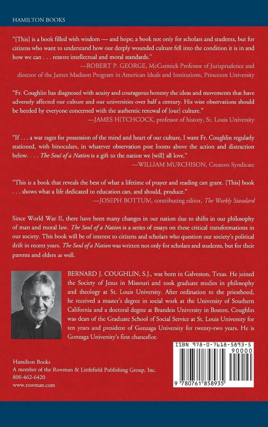 Rückseite: 9780761858935 | The Soul of a Nation | Culture, Morality, Law, Education, Faith | Buch