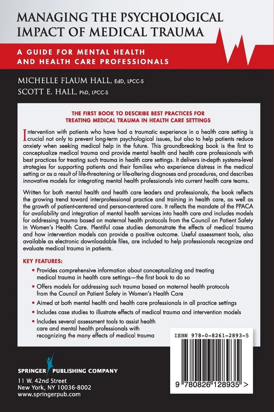 Rückseite: 9780826128935 | Managing the Psychological Impact of Medical Trauma | Hall (u. a.)