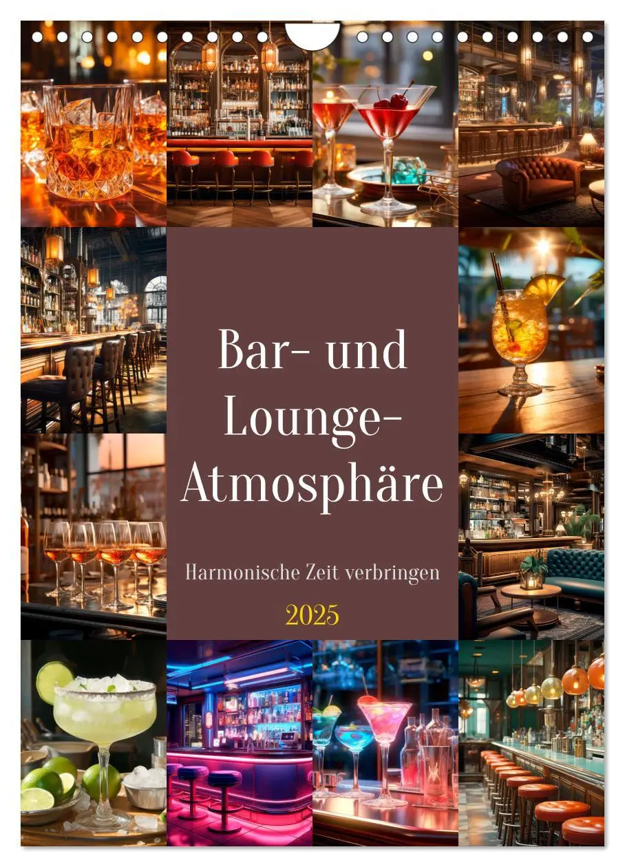Cover: 9783435848935 | Bar- und Lounge-Atmosphäre (Wandkalender 2025 DIN A4 hoch),...