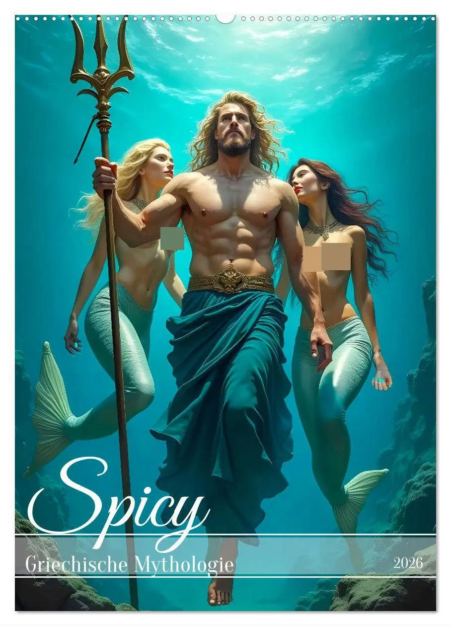Cover: 9783457248935 | Spicy - Griechische Mythologie (Wandkalender 2026 DIN A2 hoch),...