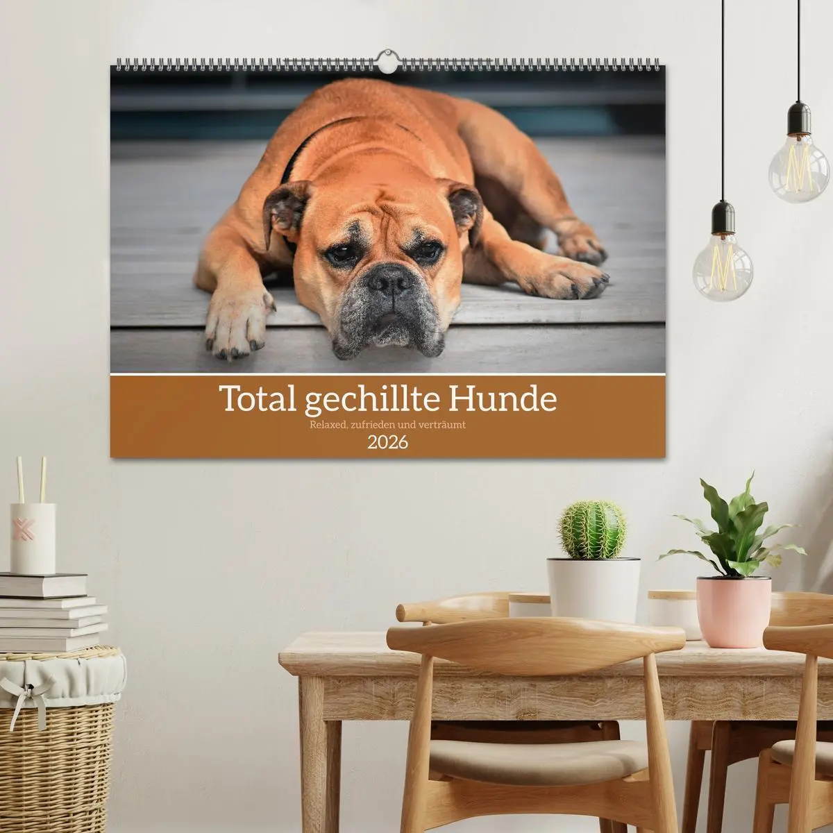 Bild: 9783457318935 | Total gechillte Hunde (Wandkalender 2026 DIN A2 quer), CALVENDO...