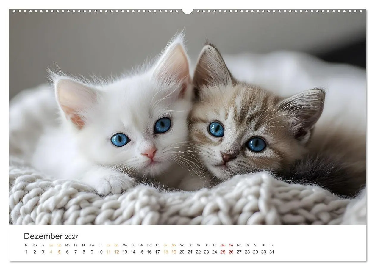 Bild: 9783569048935 | Zauberhafte Katzenbabys (Wandkalender 2027 DIN A2 quer), CALVENDO...