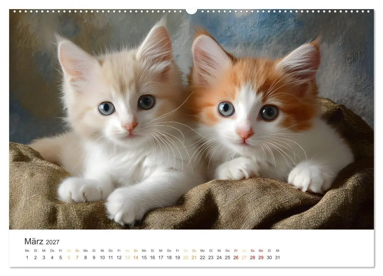Bild: 9783569048935 | Zauberhafte Katzenbabys (Wandkalender 2027 DIN A2 quer), CALVENDO...