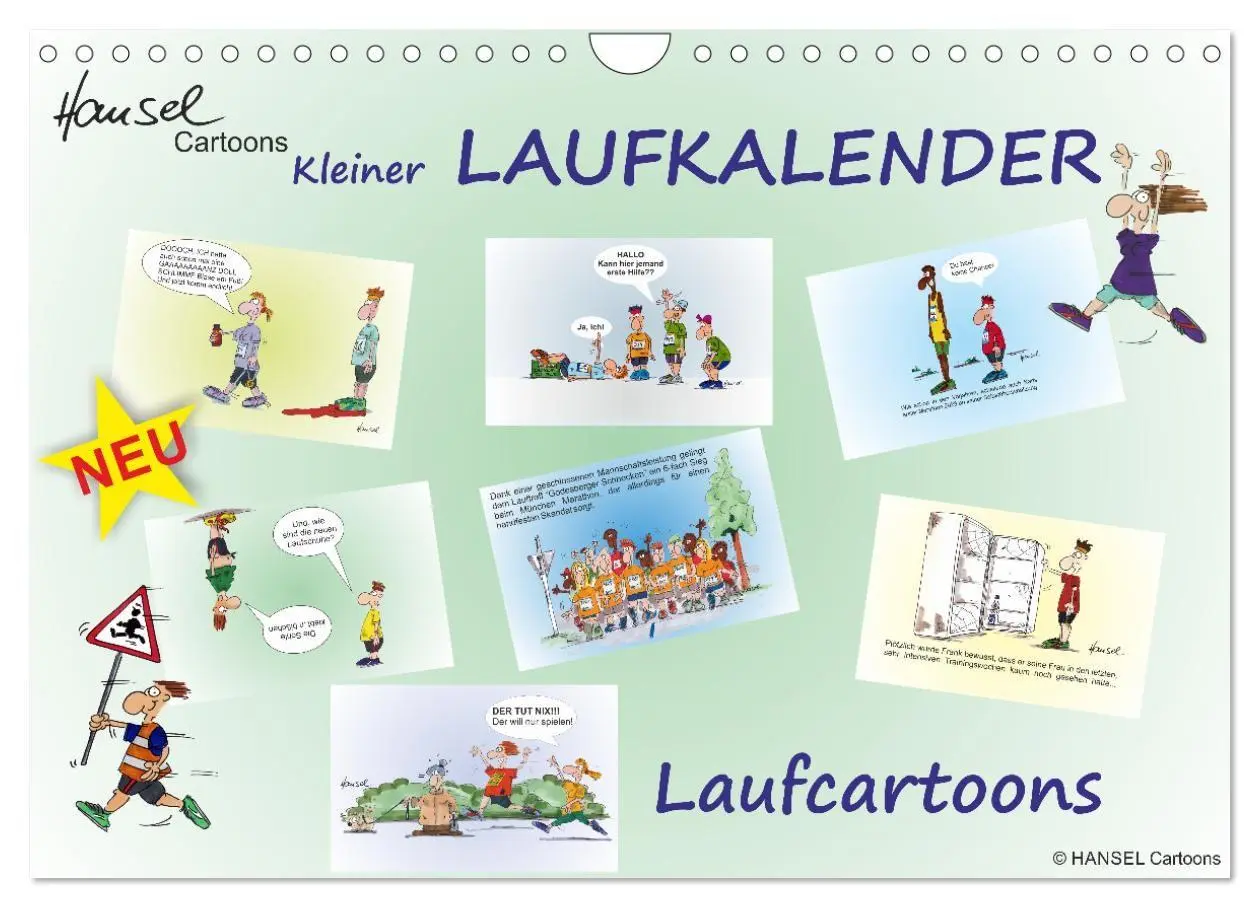 Cover: 9783569358935 | HANSELs kleiner Laufkalender (Wandkalender 2027 DIN A4 quer),...
