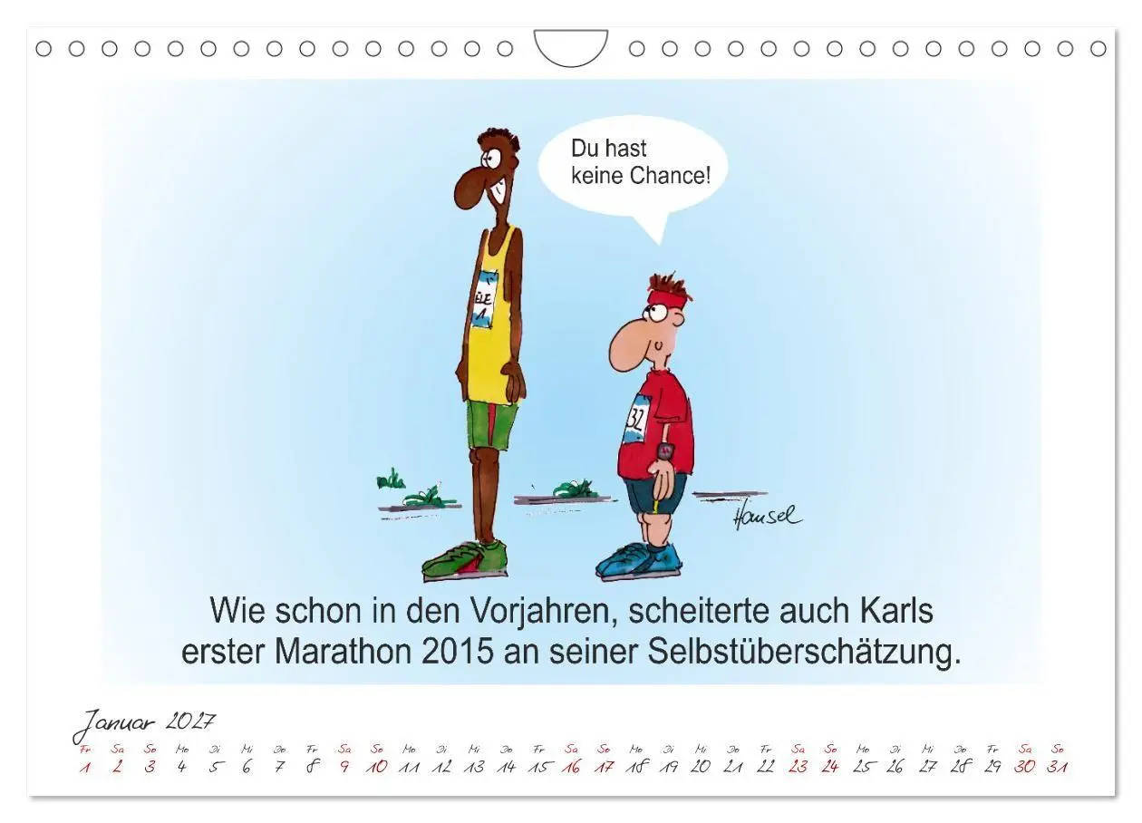 Bild: 9783569358935 | HANSELs kleiner Laufkalender (Wandkalender 2027 DIN A4 quer),...
