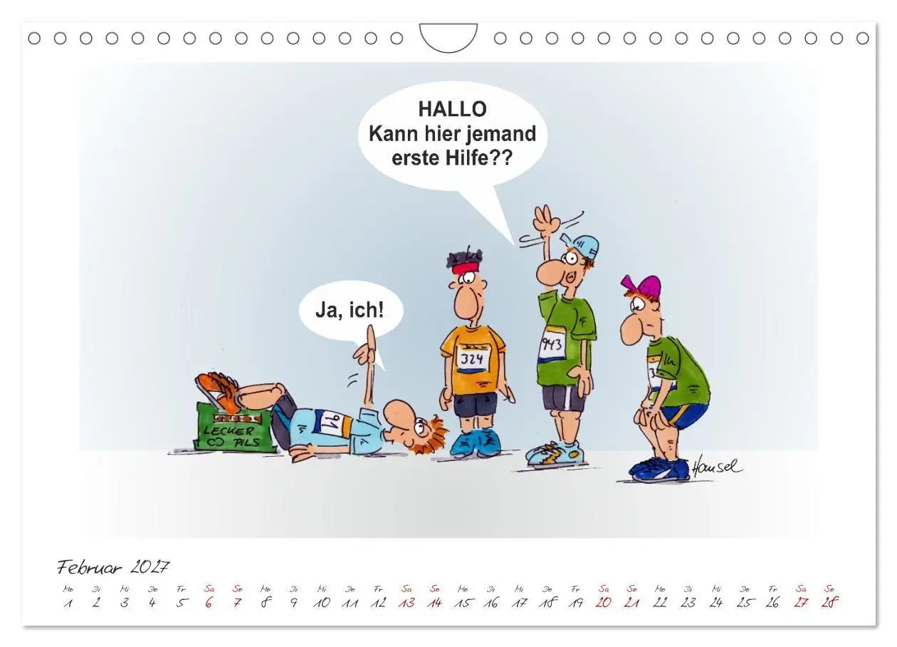 Bild: 9783569358935 | HANSELs kleiner Laufkalender (Wandkalender 2027 DIN A4 quer),...