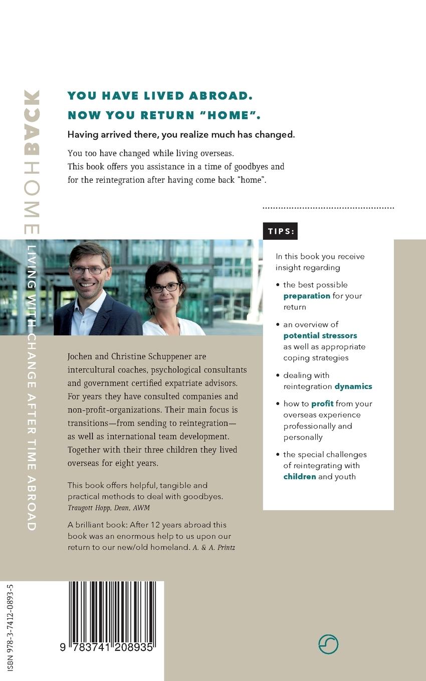 Rückseite: 9783741208935 | Back Home | Living with Change after Time abroad | Schuppener (u. a.)