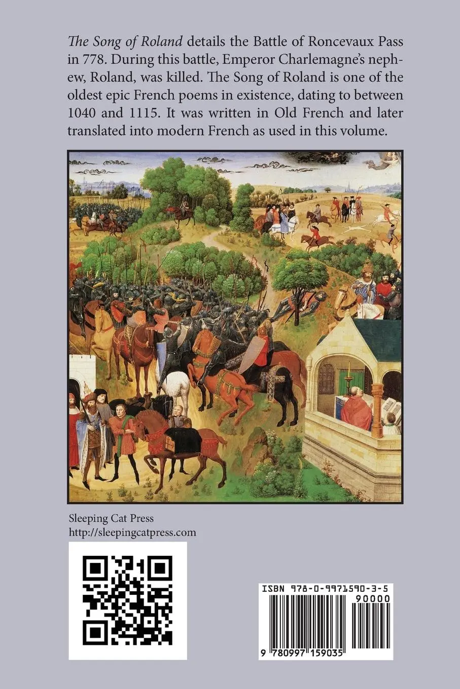 Rückseite: 9780997159035 | The Song of Roland | Bilingual Edition: English-French | Turoldus