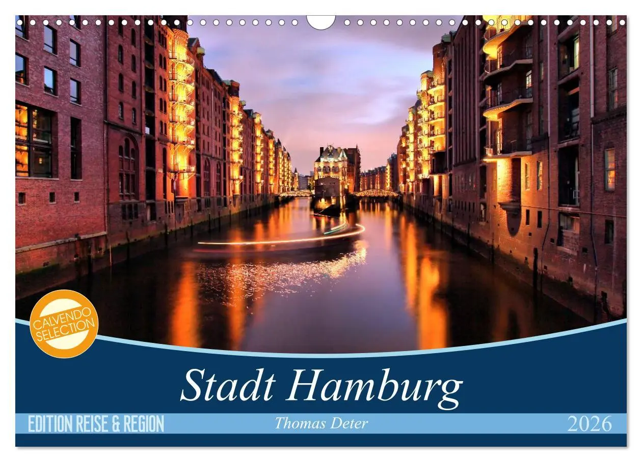 Cover: 9783516229035 | Stadt Hamburg (Wandkalender 2026 DIN A3 quer), CALVENDO Monatskalender