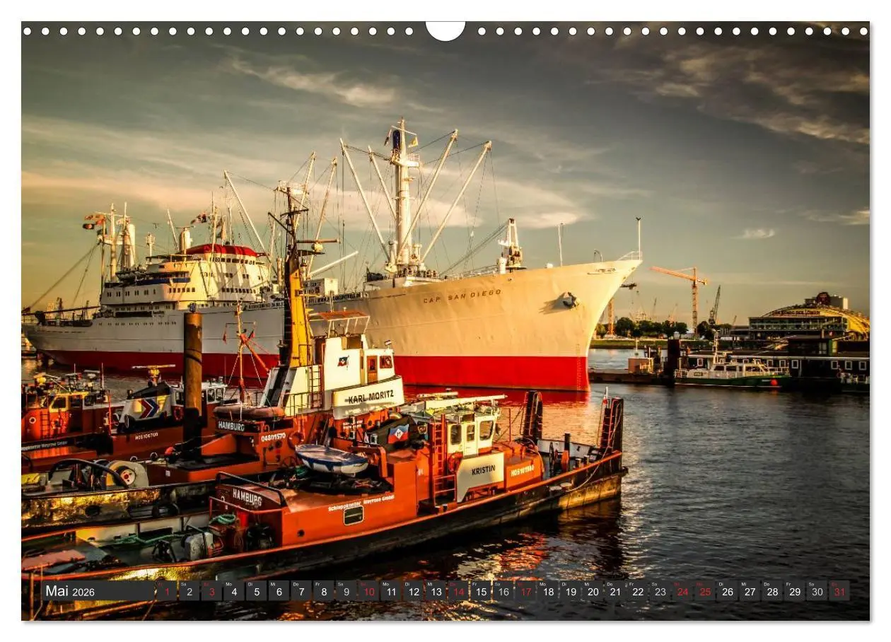 Bild: 9783516229035 | Stadt Hamburg (Wandkalender 2026 DIN A3 quer), CALVENDO Monatskalender