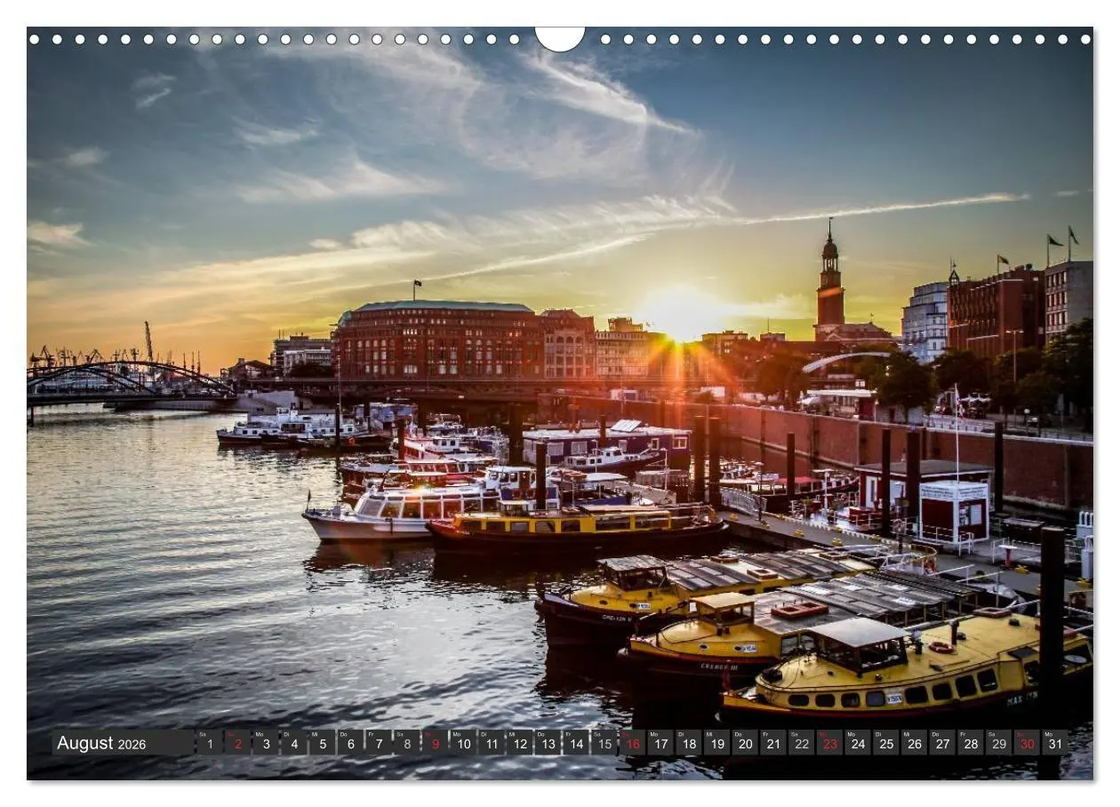 Bild: 9783516229035 | Stadt Hamburg (Wandkalender 2026 DIN A3 quer), CALVENDO Monatskalender