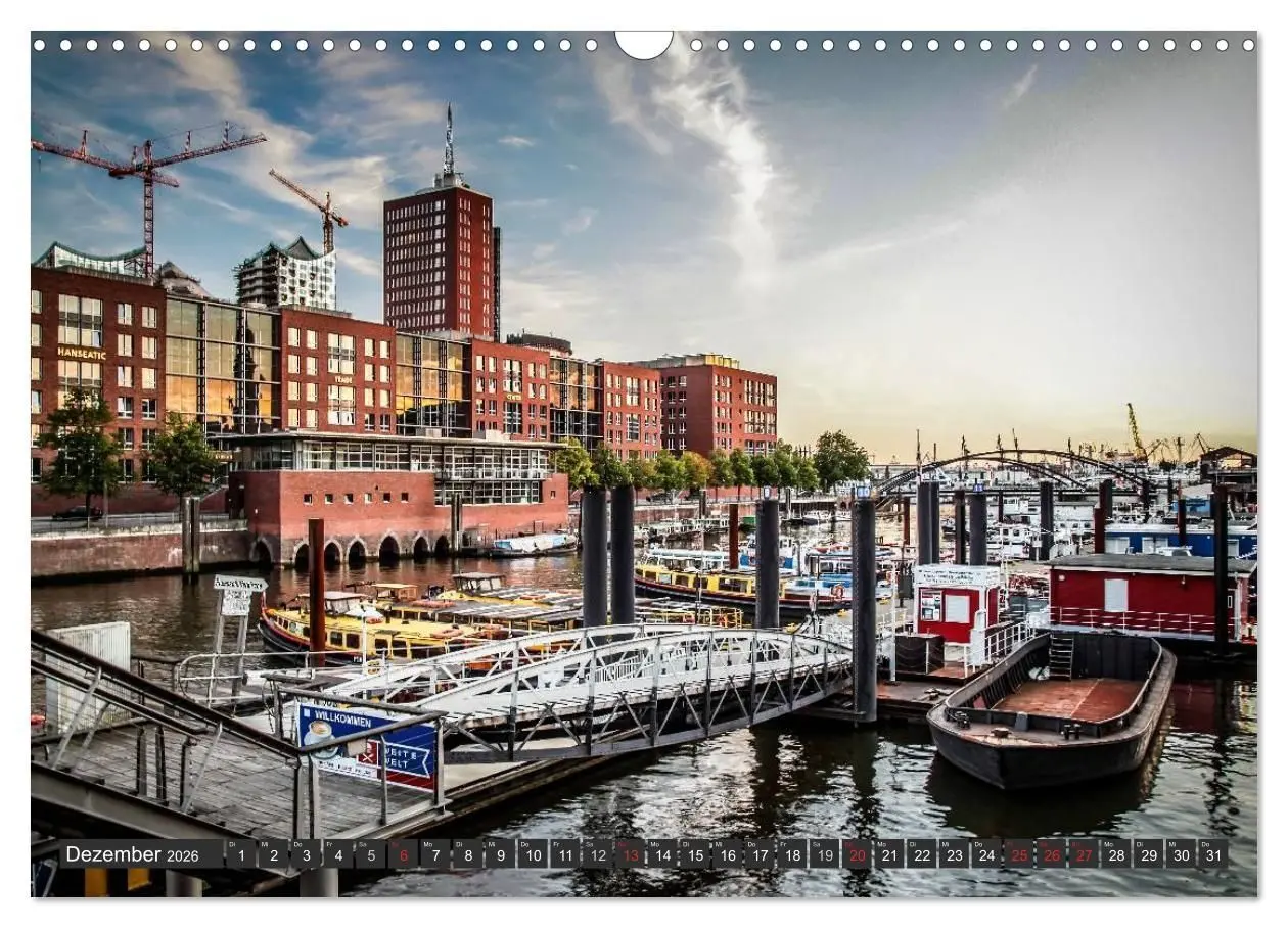 Bild: 9783516229035 | Stadt Hamburg (Wandkalender 2026 DIN A3 quer), CALVENDO Monatskalender