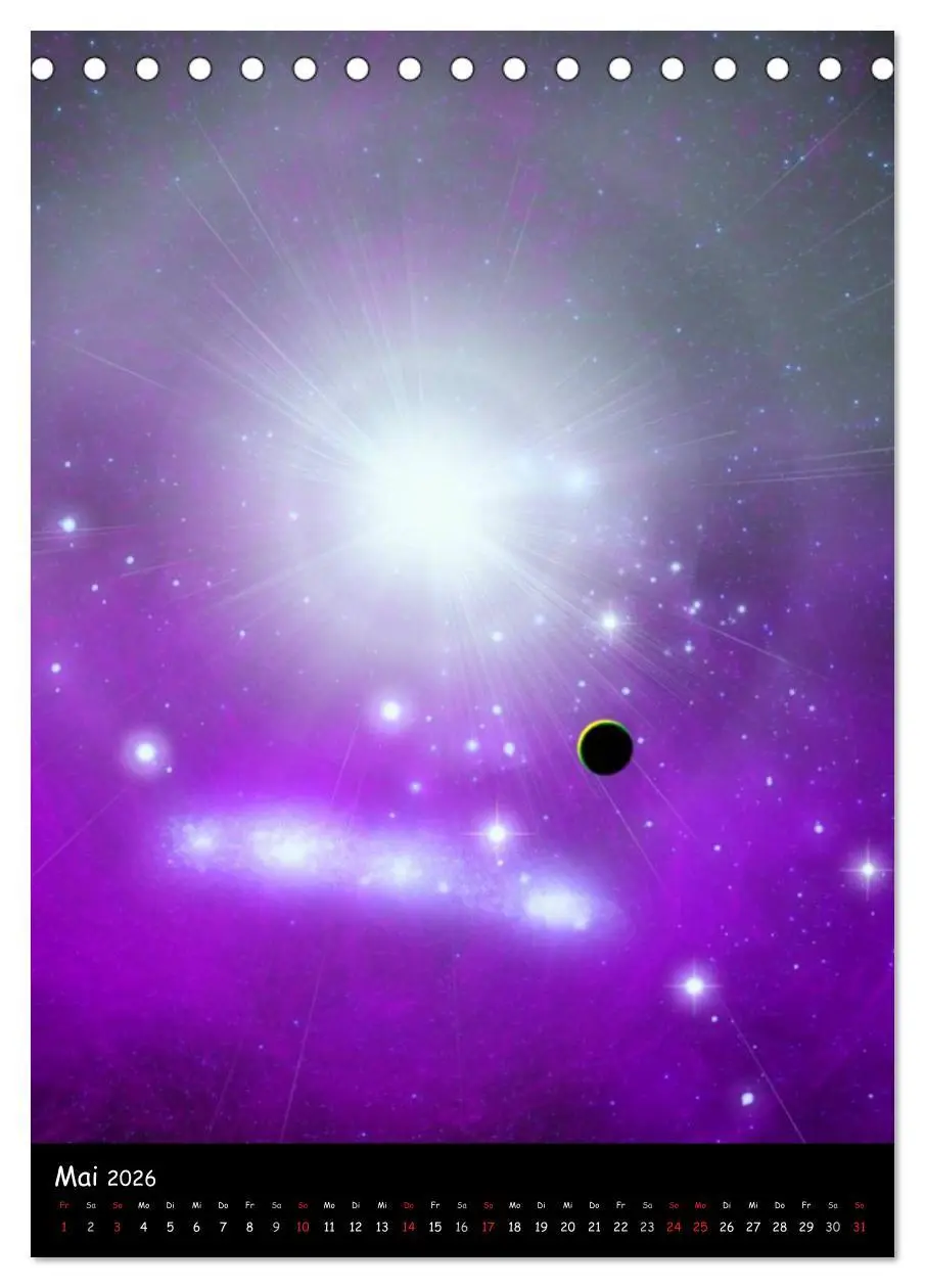 Bild: 9783516469035 | Die Welt der Planeten (Tischkalender 2026 DIN A5 hoch), CALVENDO...