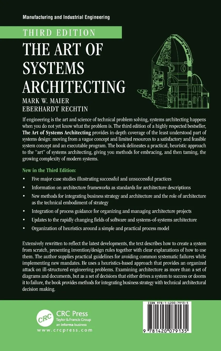 Rückseite: 9781420079135 | The Art of Systems Architecting | Mark W. Maier | Buch | Englisch