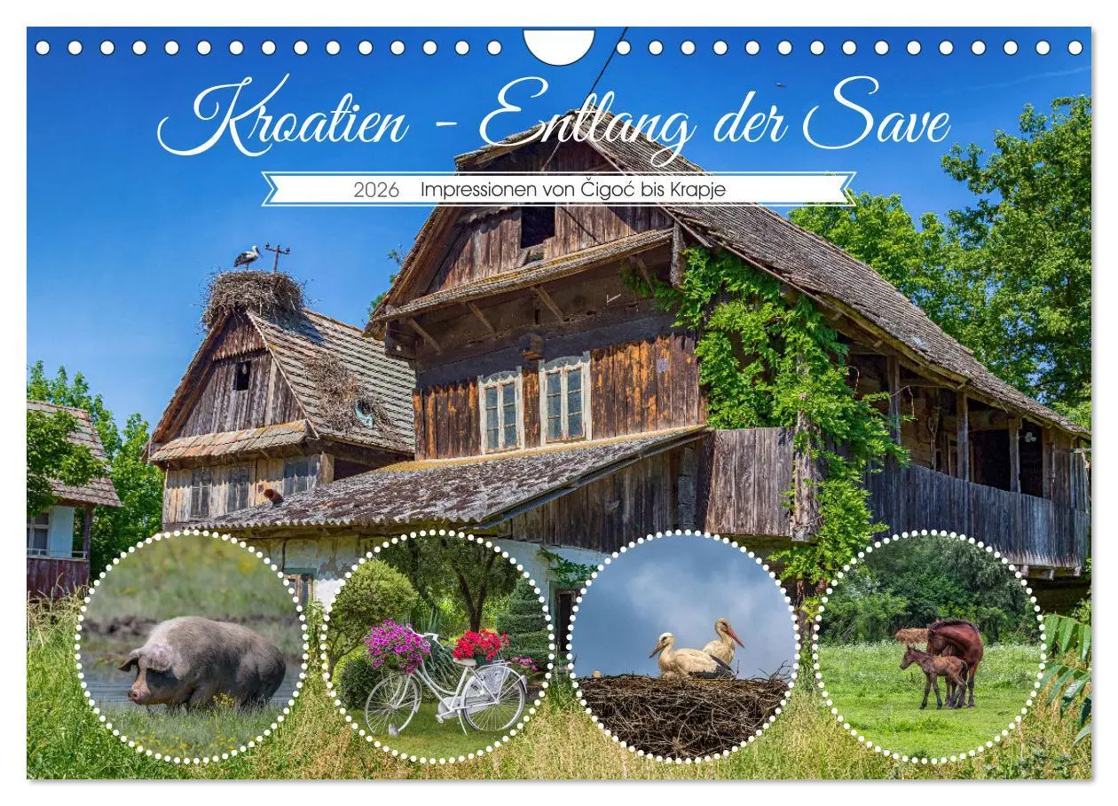 Cover: 9783457369135 | Kroatien - Entlang der Save (Wandkalender 2026 DIN A4 quer),...