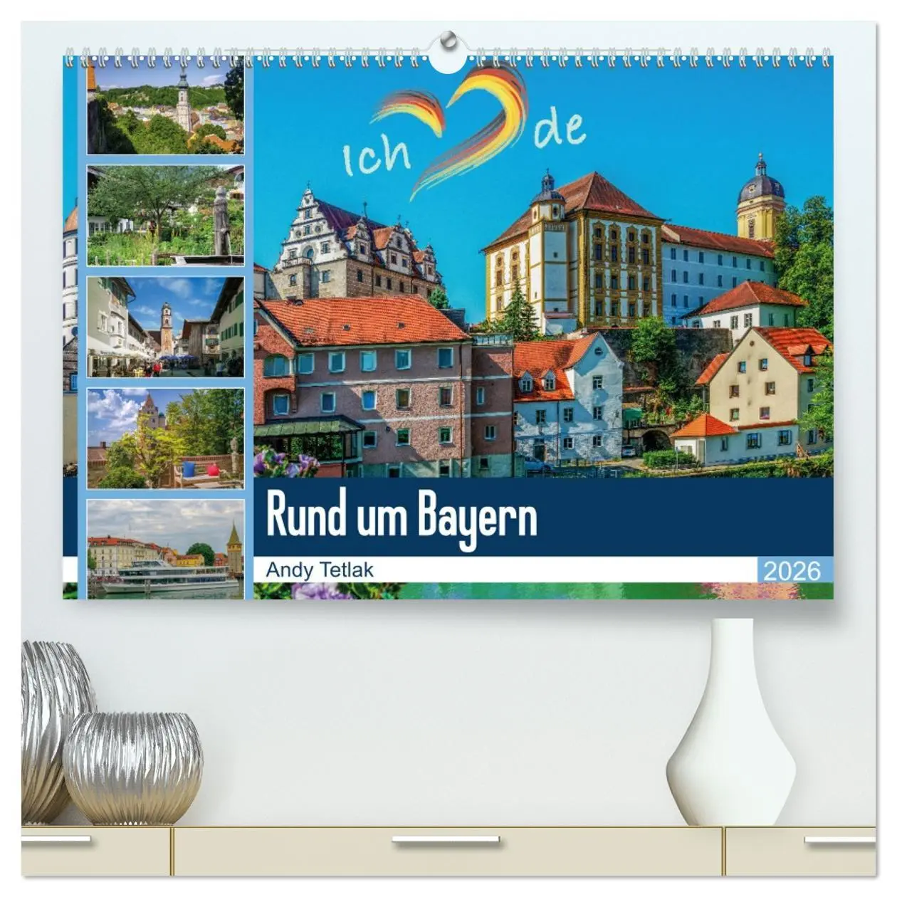 Cover: 9783457679135 | Rund um Bayern (hochwertiger Premium Wandkalender 2026 DIN A2...