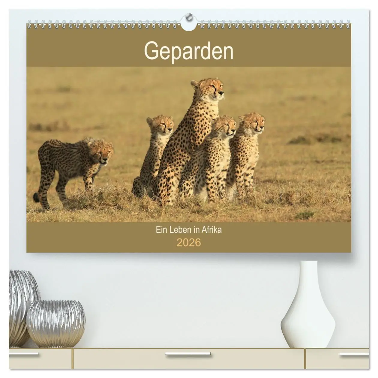 Cover: 9783457989135 | Geparden - Ein Leben in Afrika (hochwertiger Premium Wandkalender...