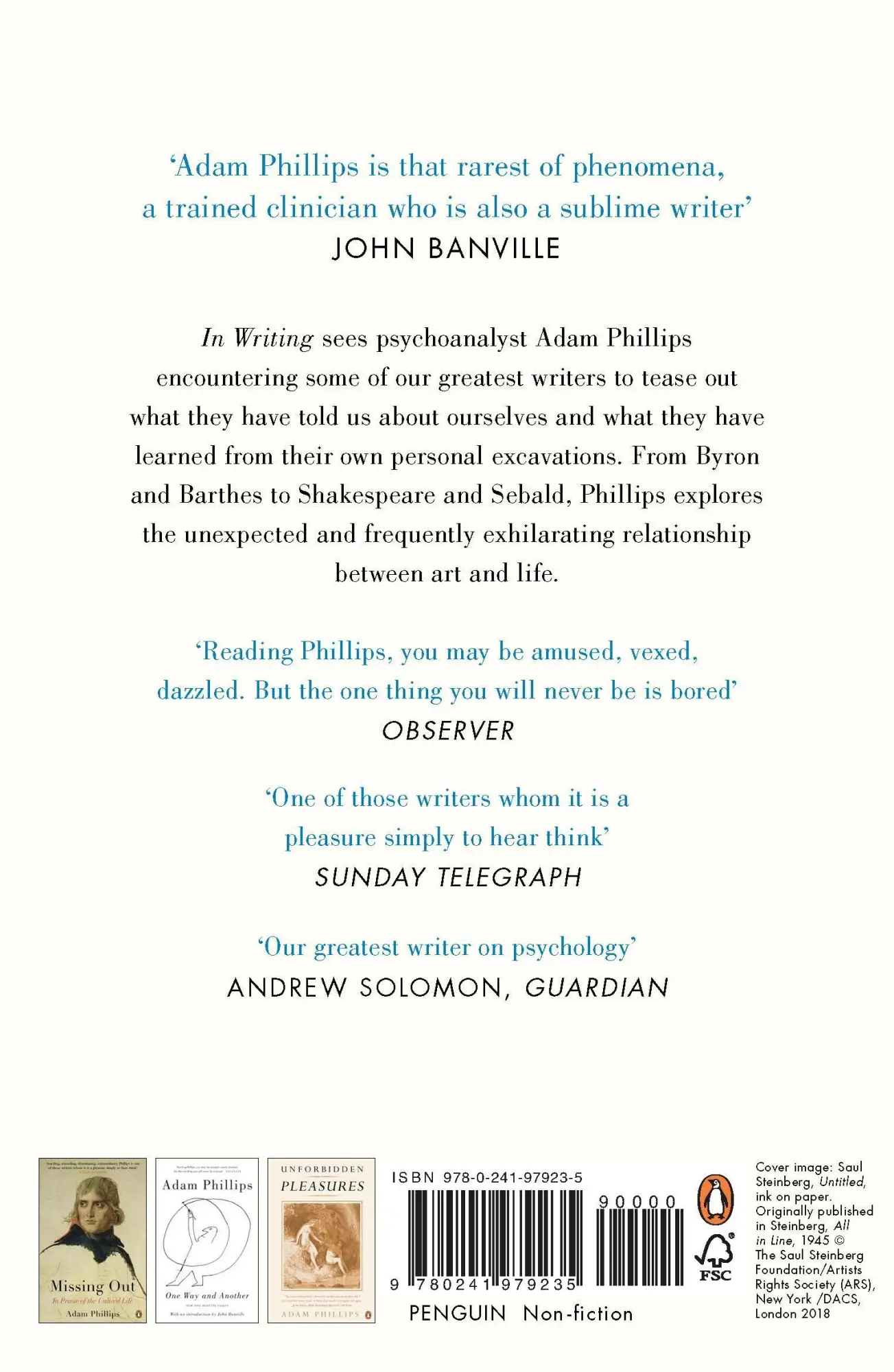 Rückseite: 9780241979235 | In Writing | Adam Phillips | Taschenbuch | Kartoniert / Broschiert