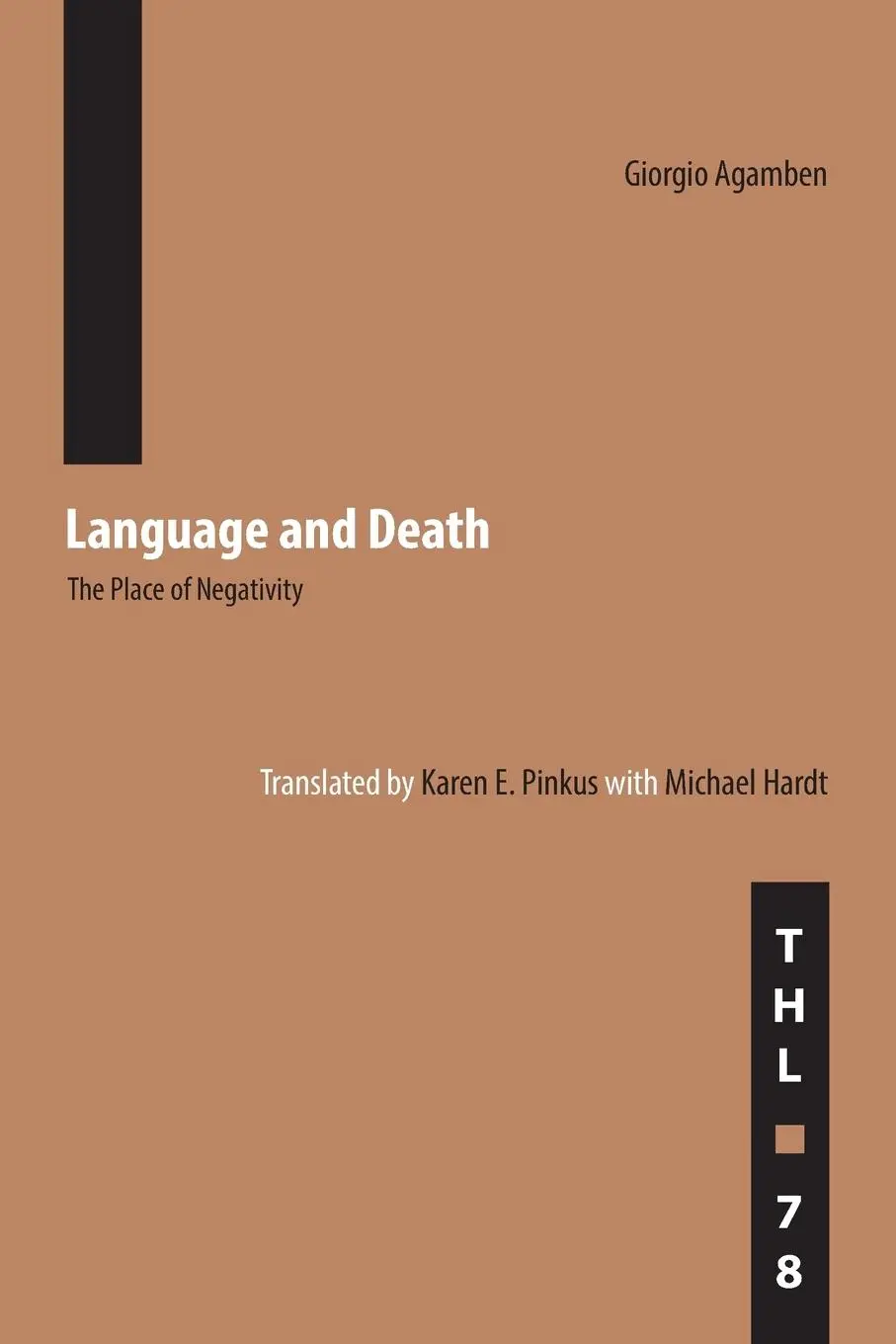 Cover: 9780816649235 | Language and Death | The Place of Negativity | Giorgio Agamben | Buch