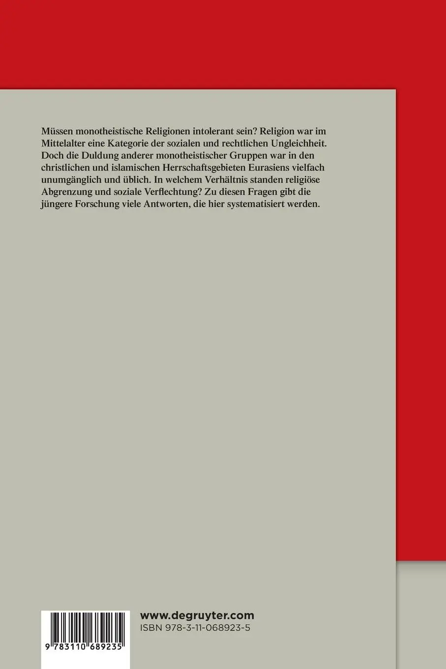 Rückseite: 9783110689235 | Minderheiten und Mehrheiten | Dorothea Weltecke | Taschenbuch | VI