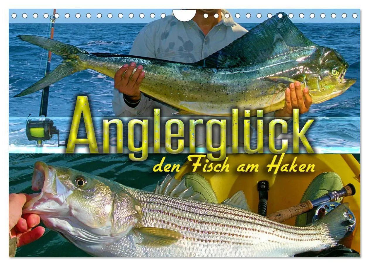 Cover: 9783457599235 | Anglerglück - den Fisch am Haken (Wandkalender 2026 DIN A4 quer),...