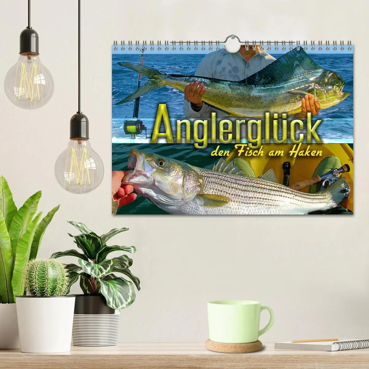 Bild: 9783457599235 | Anglerglück - den Fisch am Haken (Wandkalender 2026 DIN A4 quer),...