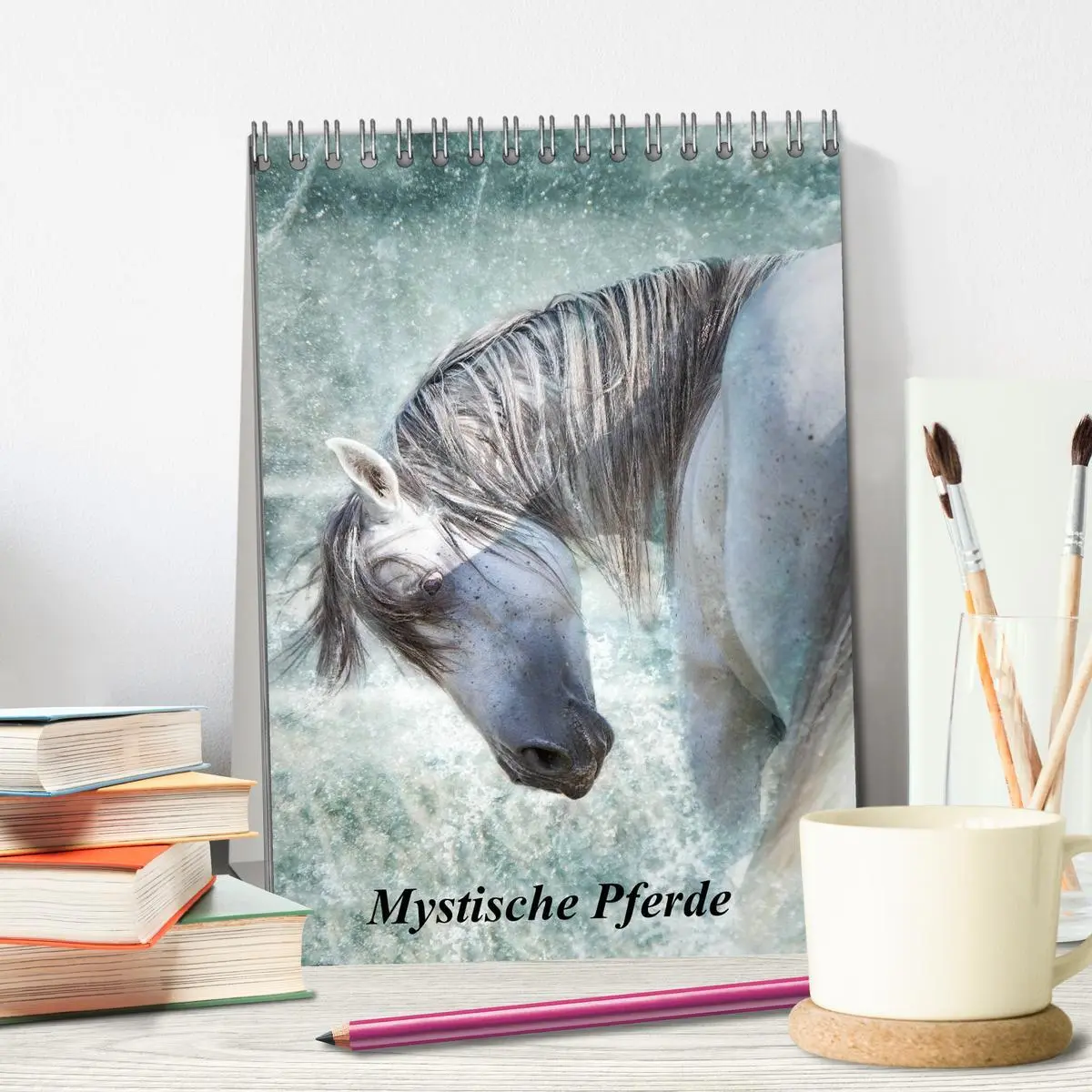 Bild: 9783516449235 | Mystische Pferde (Tischkalender 2026 DIN A5 hoch), CALVENDO...