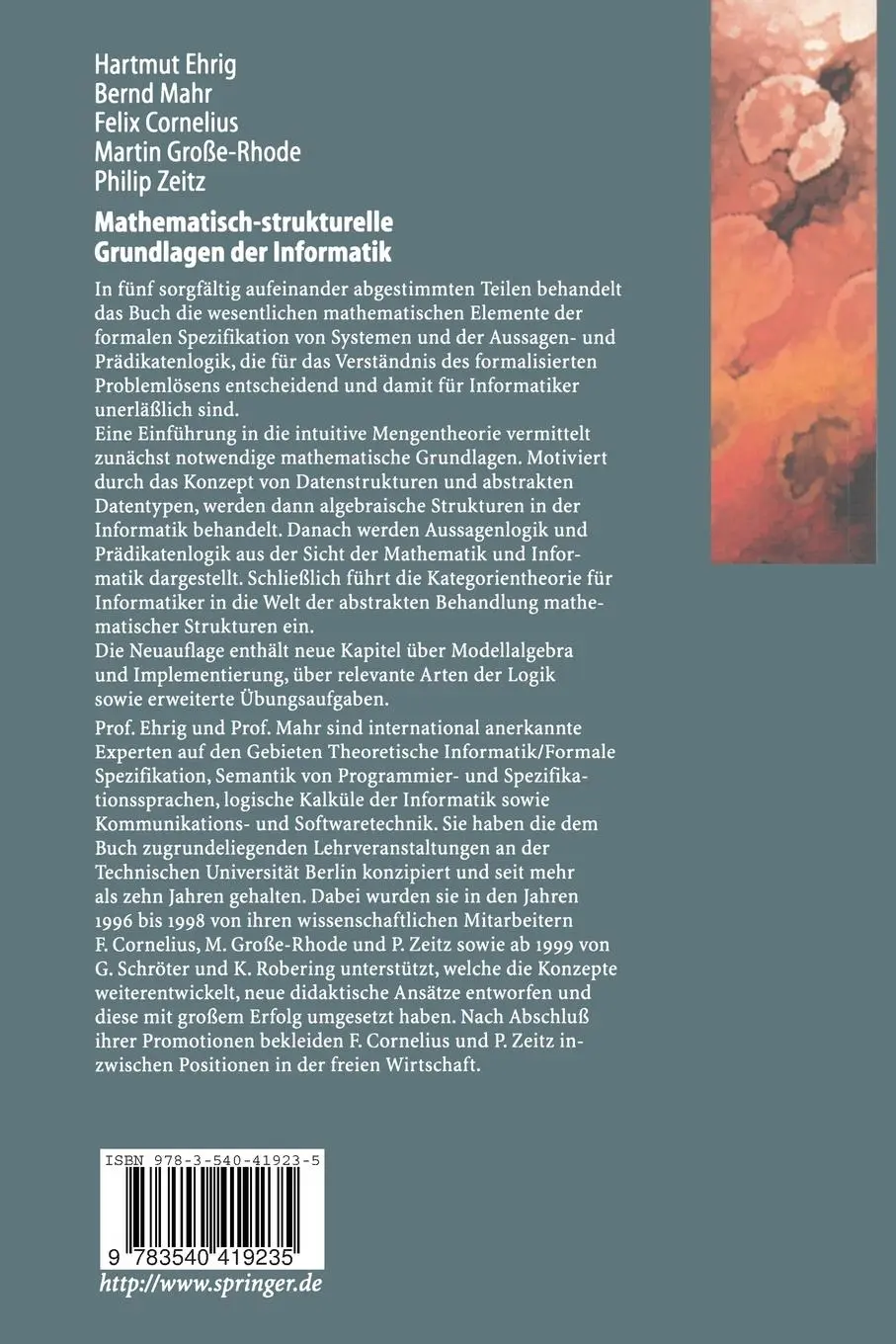 Rückseite: 9783540419235 | Mathematisch-strukturelle Grundlagen der Informatik | Ehrig (u. a.)