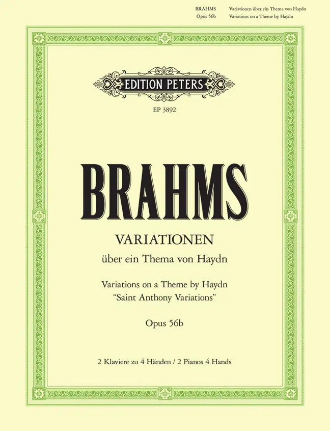 Cover: 9790014019235 | St. Anthony Chorale And 8 Variations Op. 56b | Johannes Brahms | Buch