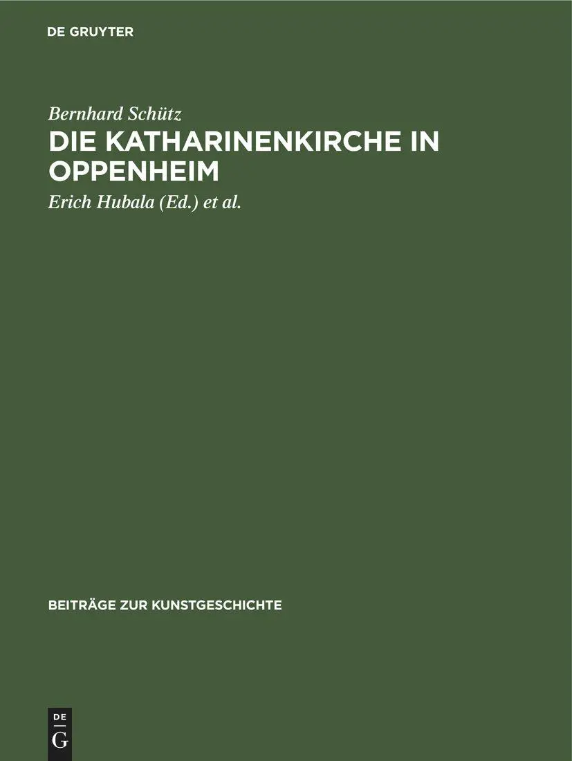Cover: 9783112419335 | Die Katharinenkirche in Oppenheim | Bernhard Schütz | Buch | Deutsch