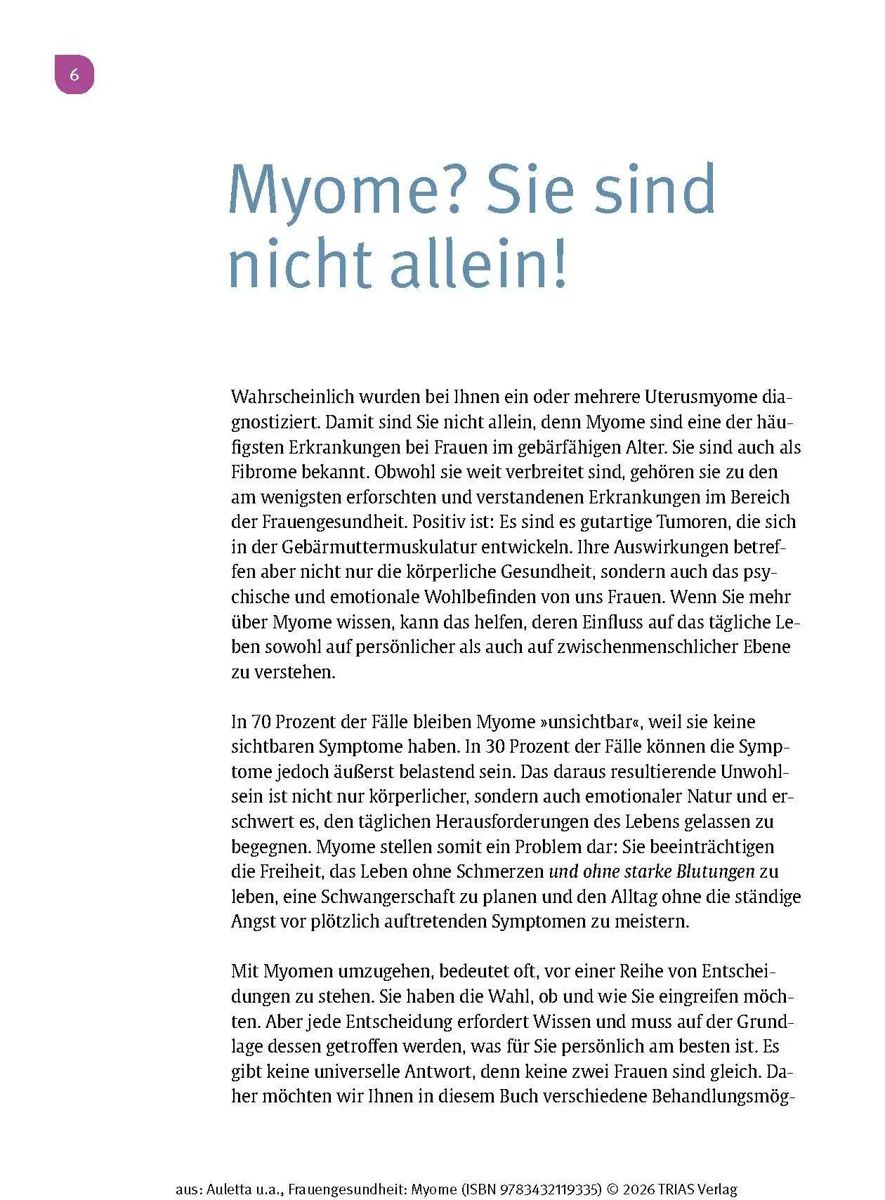 Bild: 9783432119335 | Frauengesundheit: Myome | Valentina Auletta (u. a.) | Taschenbuch