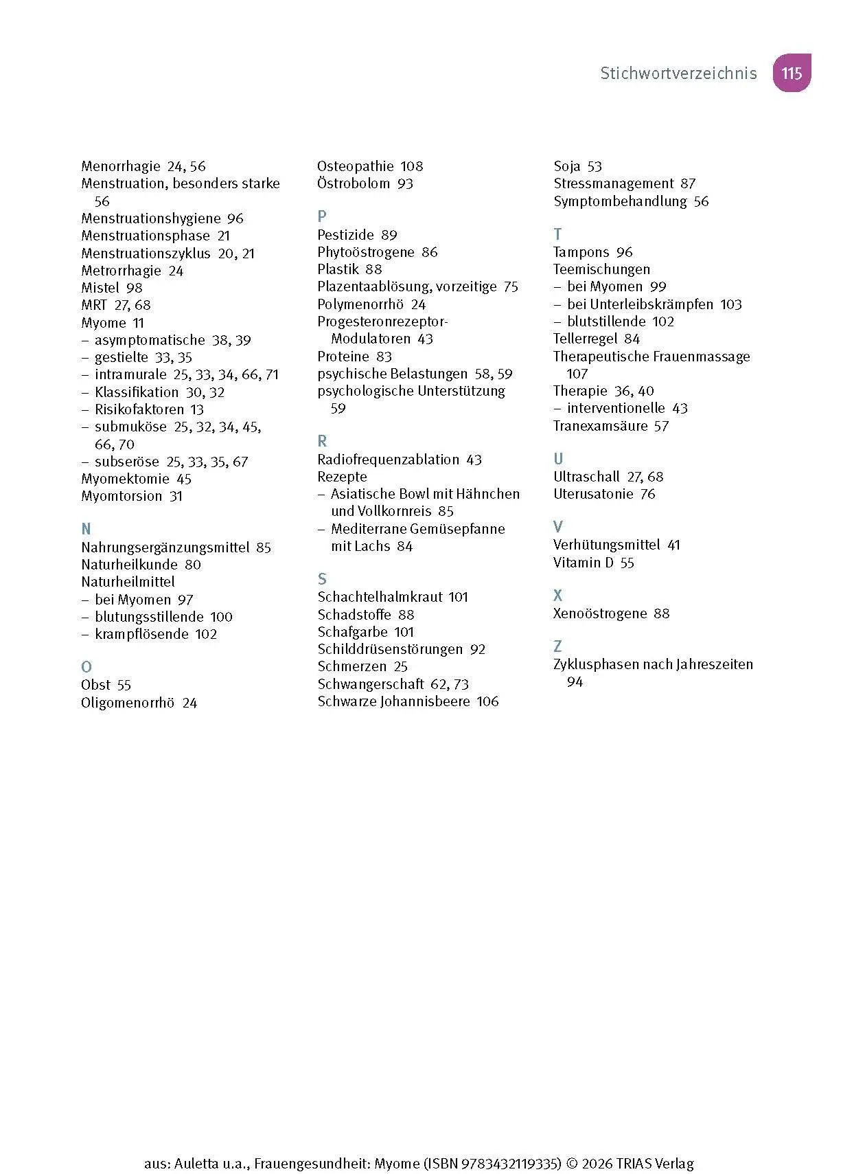 Bild: 9783432119335 | Frauengesundheit: Myome | Valentina Auletta (u. a.) | Taschenbuch