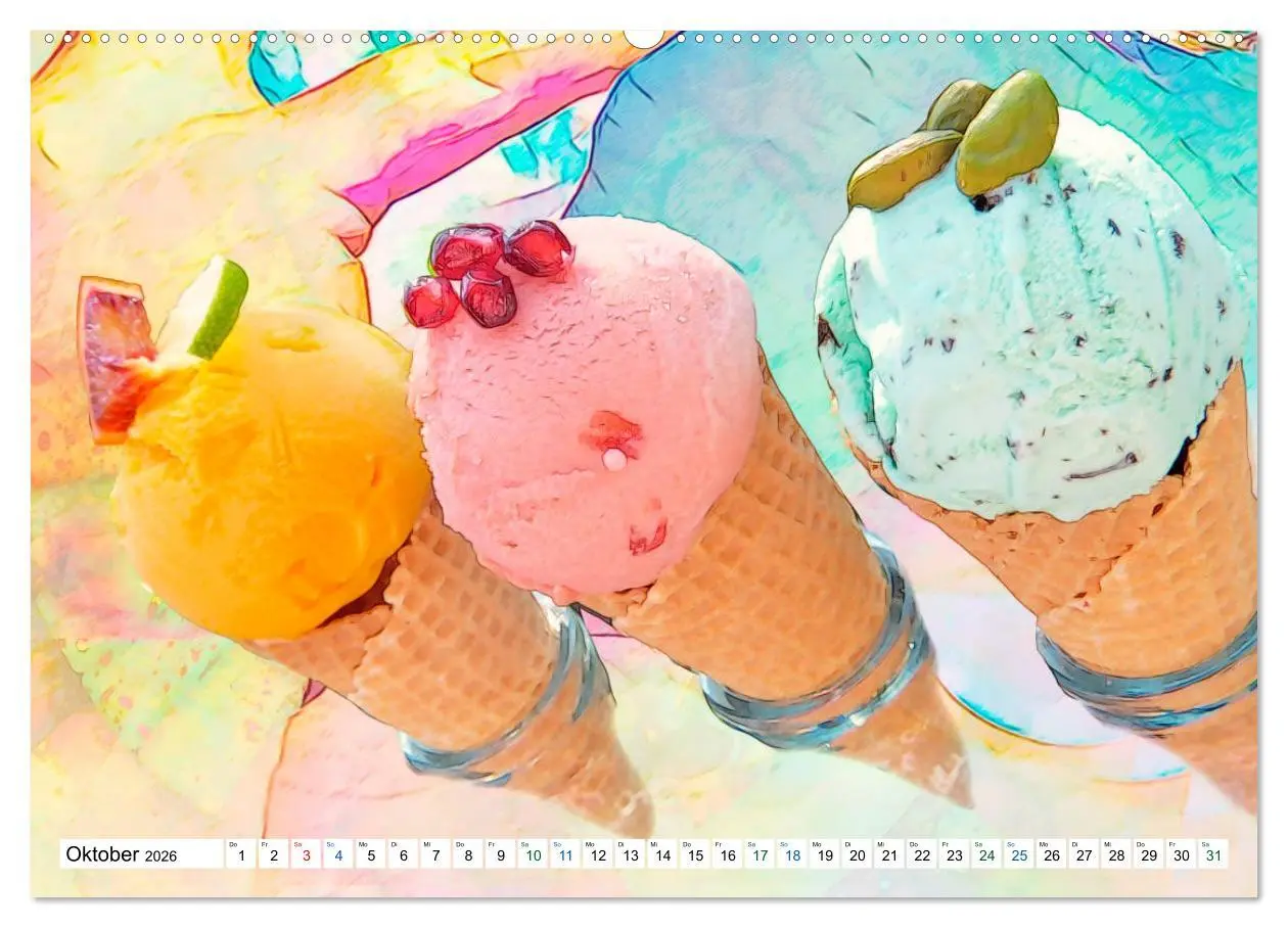 Bild: 9783457659335 | Hallo Sommer - Artwork (hochwertiger Premium Wandkalender 2026 DIN...