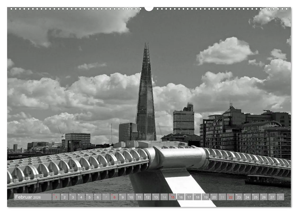 Bild: 9783516129335 | London in Schwarz-Weiß (hochwertiger Premium Wandkalender 2026 DIN...