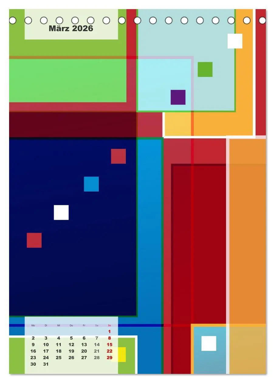 Bild: 9783516369335 | Geometrical ART (Tischkalender 2026 DIN A5 hoch), CALVENDO...
