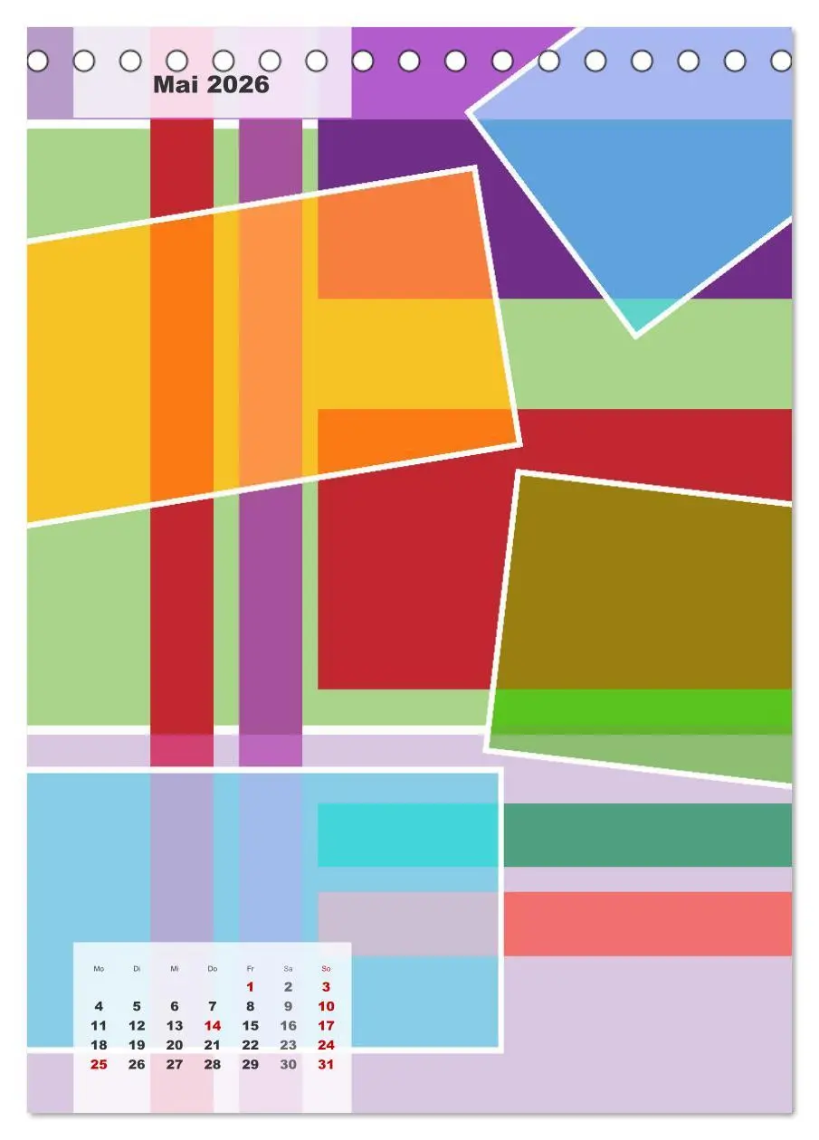 Bild: 9783516369335 | Geometrical ART (Tischkalender 2026 DIN A5 hoch), CALVENDO...