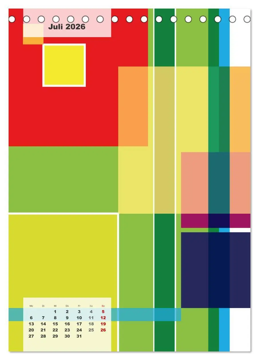 Bild: 9783516369335 | Geometrical ART (Tischkalender 2026 DIN A5 hoch), CALVENDO...