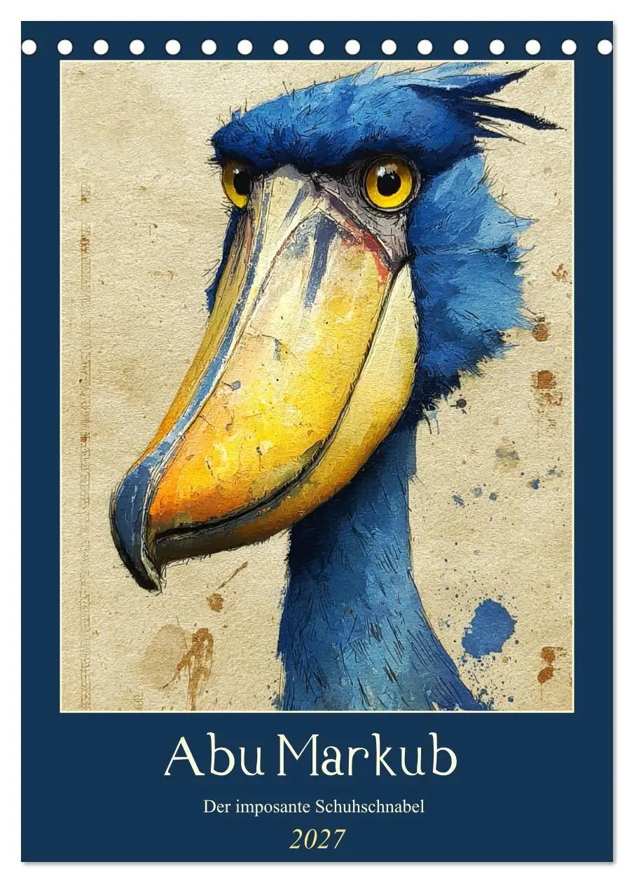 Cover: 9783516749335 | Abu Markub. Der imposante Schuhschnabel (Tischkalender 2027 DIN A5...