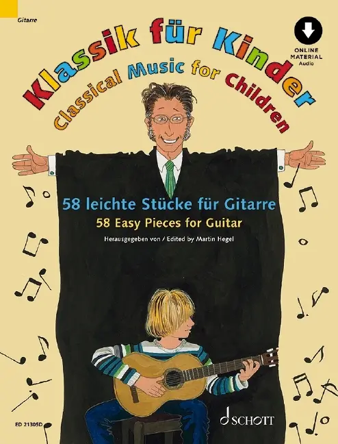 Cover: 9783795799335 | Klassik für Kinder | 58 leichte Stücke für Gitarre. Gitarre. | Hegel