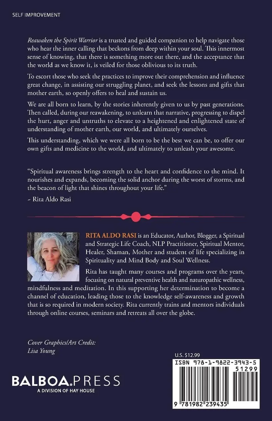 Rückseite: 9781982239435 | Reawaken the Spirit Warrior | Rita Aldo Rasi | Taschenbuch | Englisch