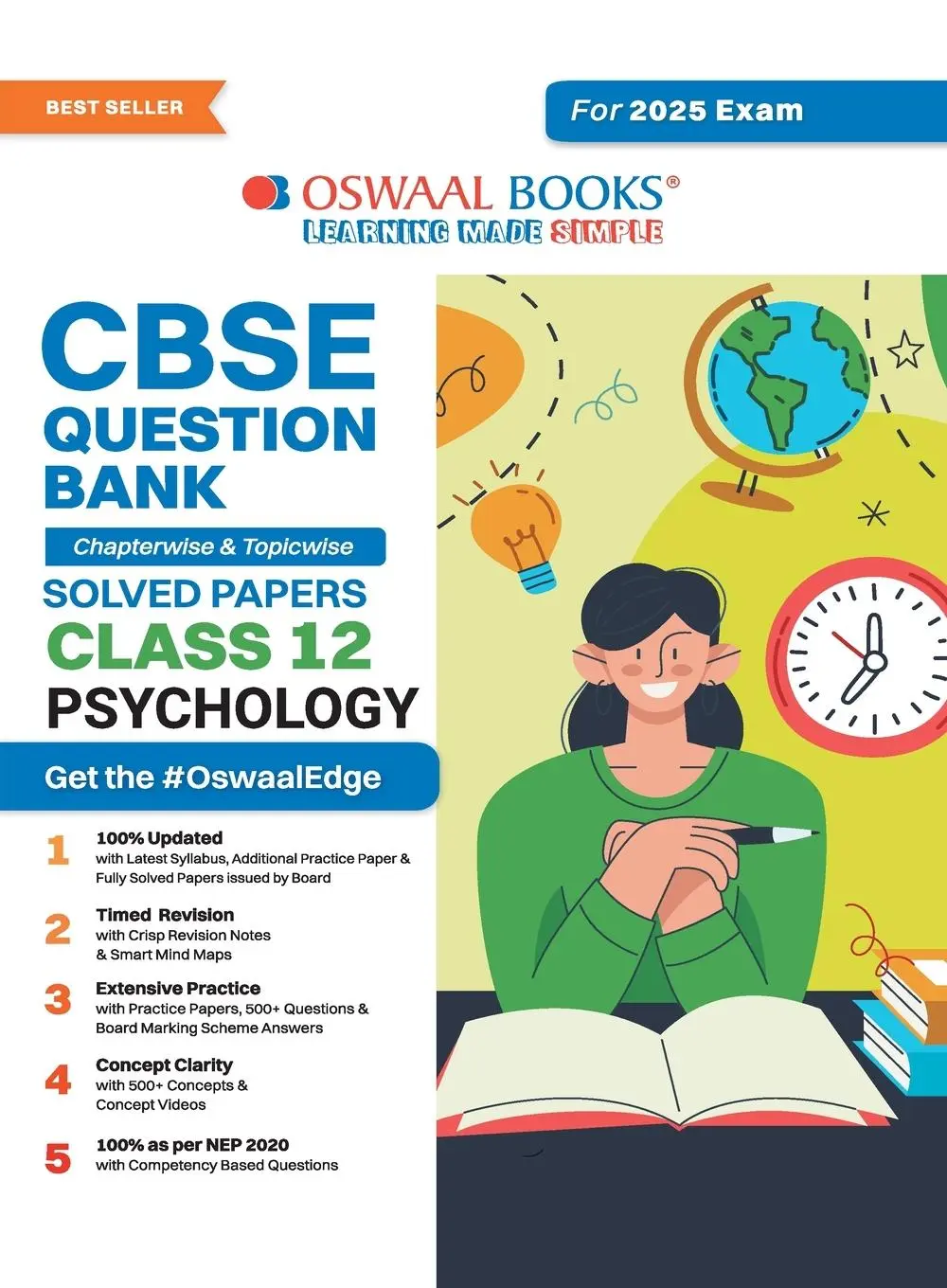 Cover: 9789359589435 | Oswaal CBSE Question Bank Class 12 Psychology, Chapterwise and...