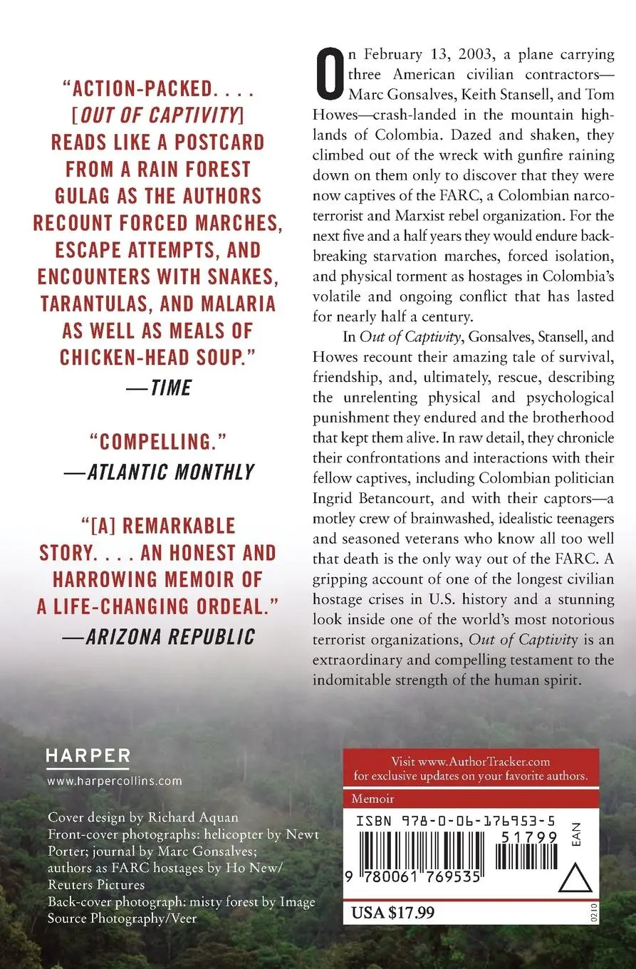 Rückseite: 9780061769535 | Out of Captivity | Surviving 1,967 Days in the Colombian Jungle | Buch Rückseite: 9780061769535 | Out of Captivity | Surviving 1,967 Days in the Colombian Jungle | Buch