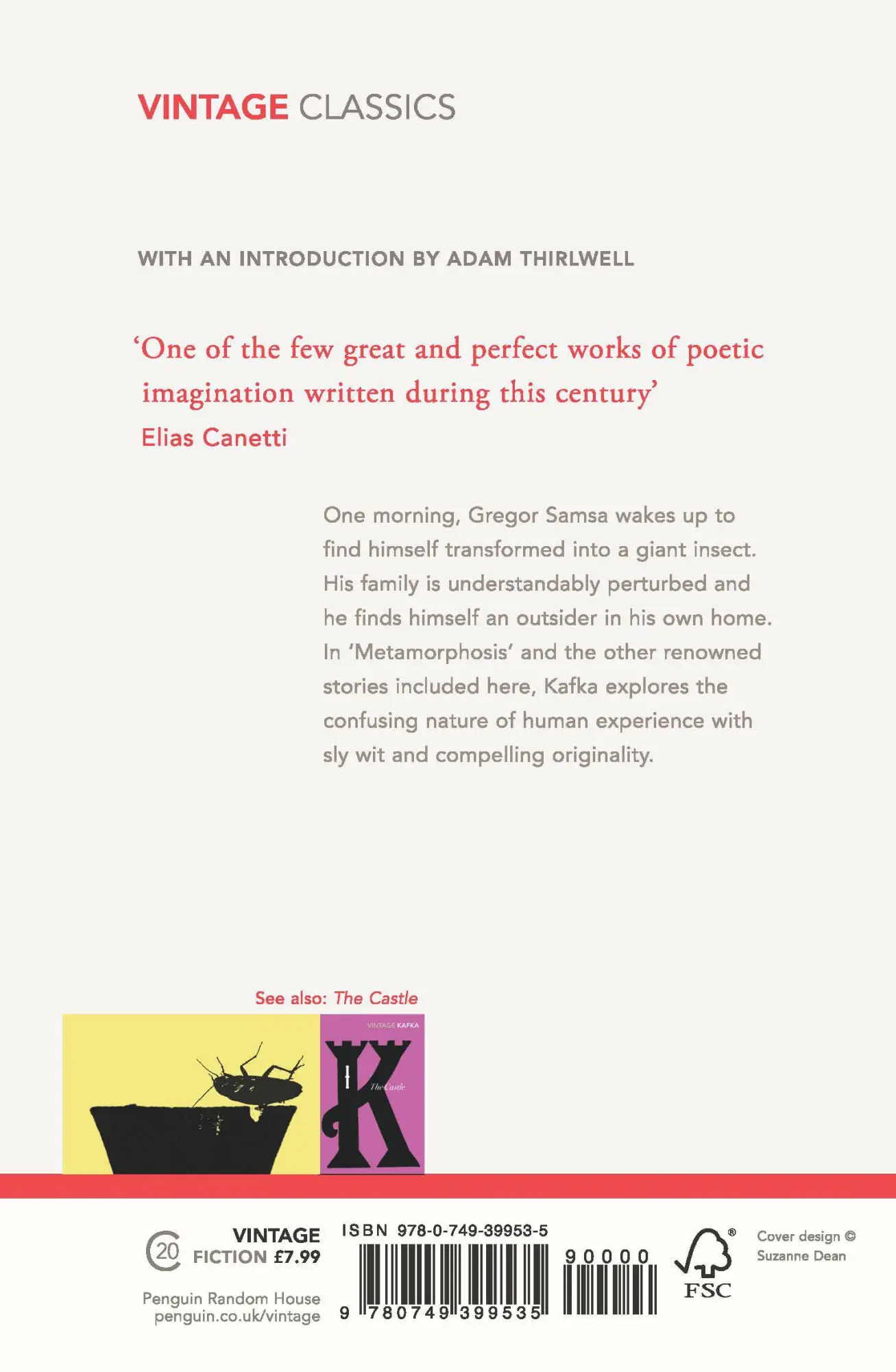 Rückseite: 9780749399535 | Metamorphosis and Other Stories | Franz Kafka | Taschenbuch | Englisch