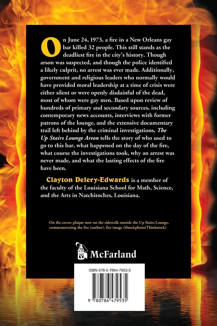 Rückseite: 9780786479535 | The Up Stairs Lounge Arson | Clayton Delery-Edwards | Taschenbuch