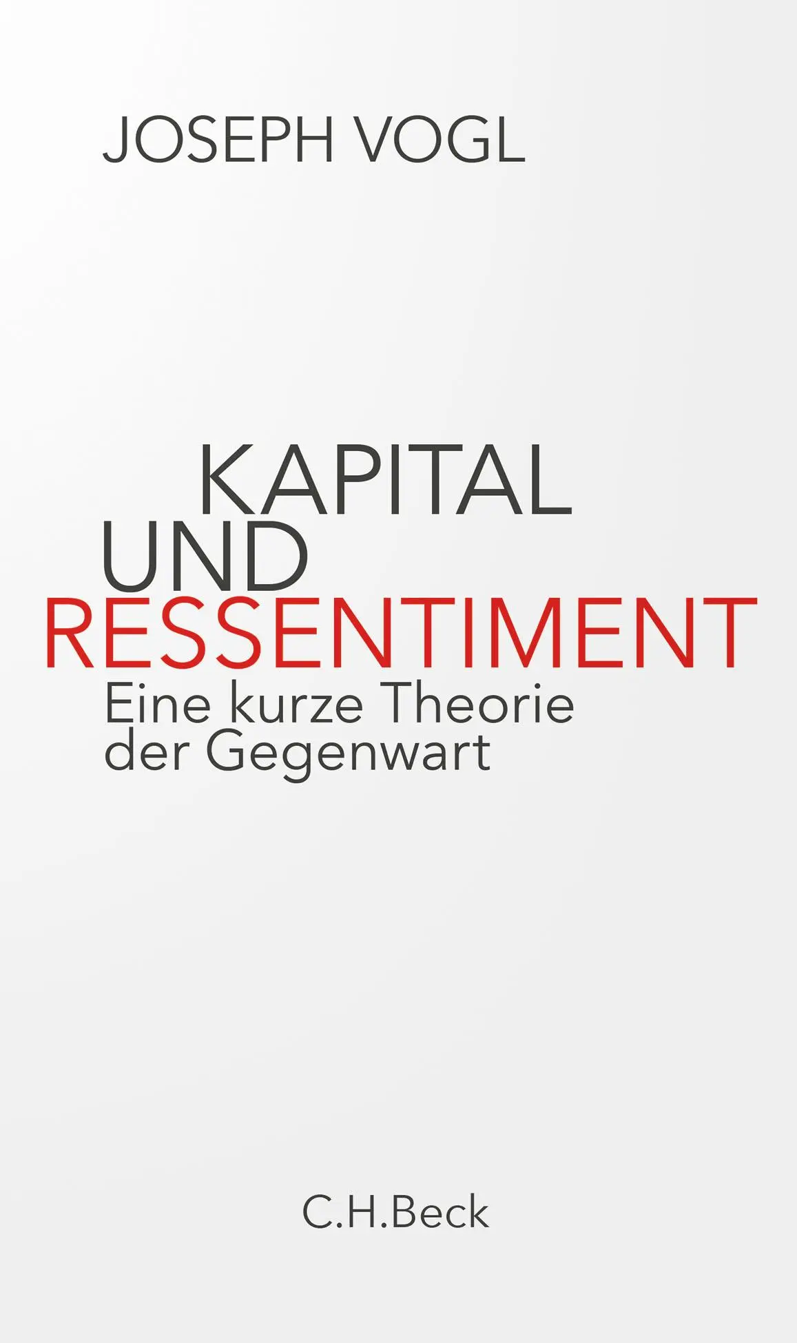 Cover: 9783406769535 | Kapital und Ressentiment | Eine kurze Theorie der Gegenwart | Vogl