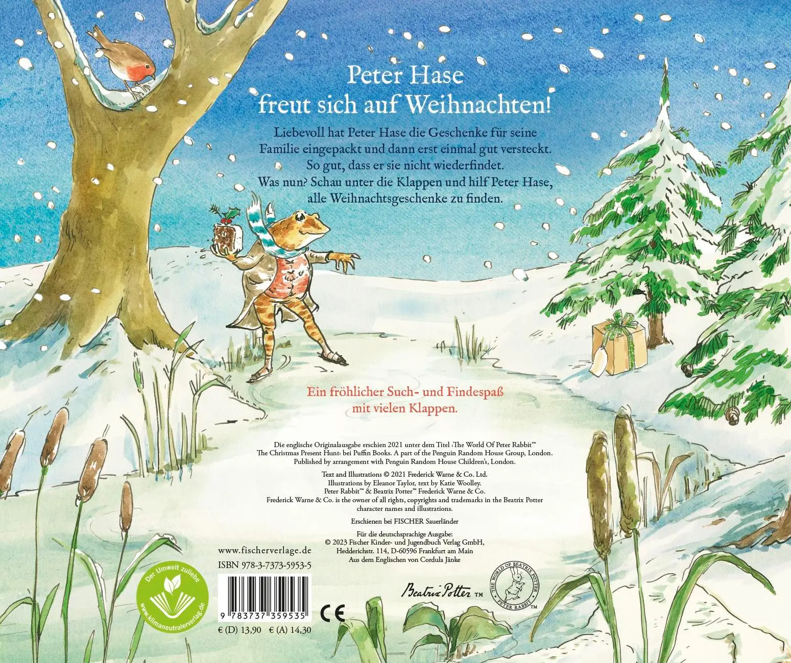 Rückseite: 9783737359535 | Peter Hase Das große Weihnachtsfest | Beatrix Potter | Buch | 24 S.